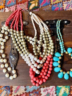 3 Beaded Statement Necklaces